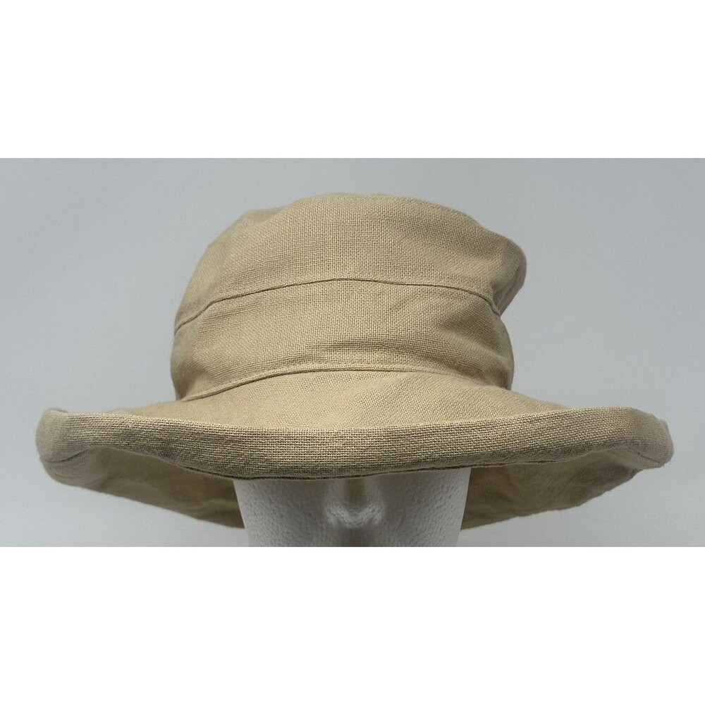 Wallaroo Casual Traveler Beach Boat Sun Hat Camel Drawstring Packable